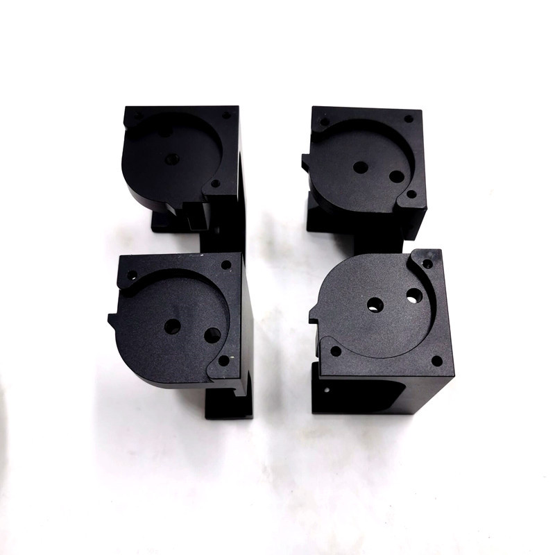 4pcs Voron Trident 3D printer metal aluminum foot corners A/B black color