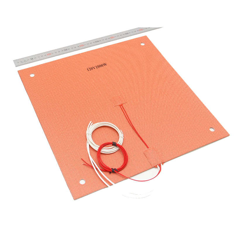 Creality CR10 S4 Silicone Heater Pad Bed w/Screw Holes Adhesive Backing & Sensor